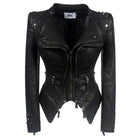 Denim Rivet Punk Slim Fit Jackets - VacationGrabs