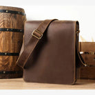 High-Quality Men's Leather Shoulder Messenger Crossbody Bag - VacationGrabs