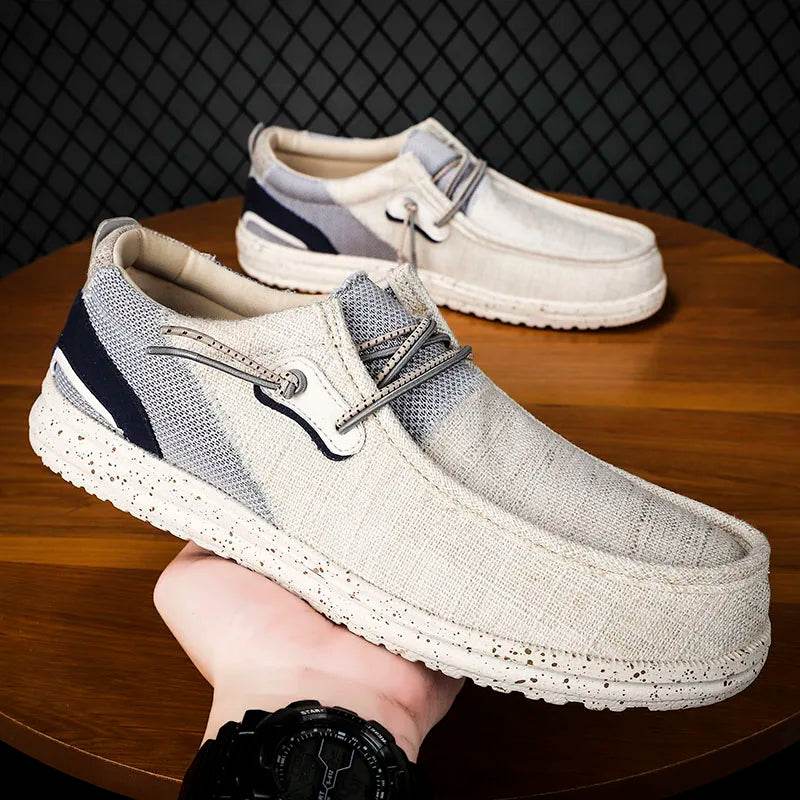 Men’s Casual Canvas Loafers Breathable and Versatile - VacationGrabs
