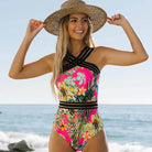 Push Up Floral Print Swimwear - VacationGrabs