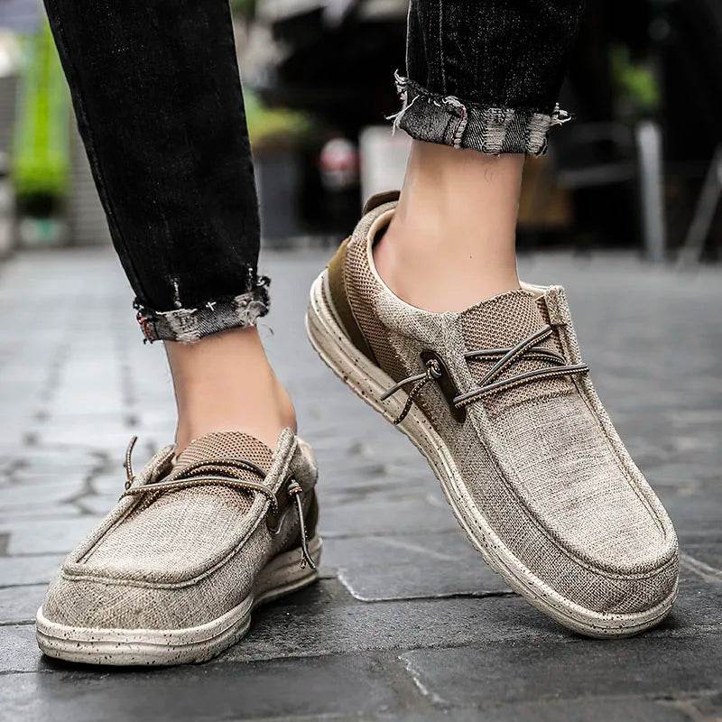 Men’s Casual Canvas Loafers Breathable and Versatile - VacationGrabs