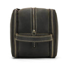 Leather Cosmetic Bag Toiletries Organizer Luxury Clutch for Men & Women - VacationGrabs