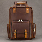 Leather Backpack for Camera DSLR Genuine Travel Bag Large - VacationGrabs