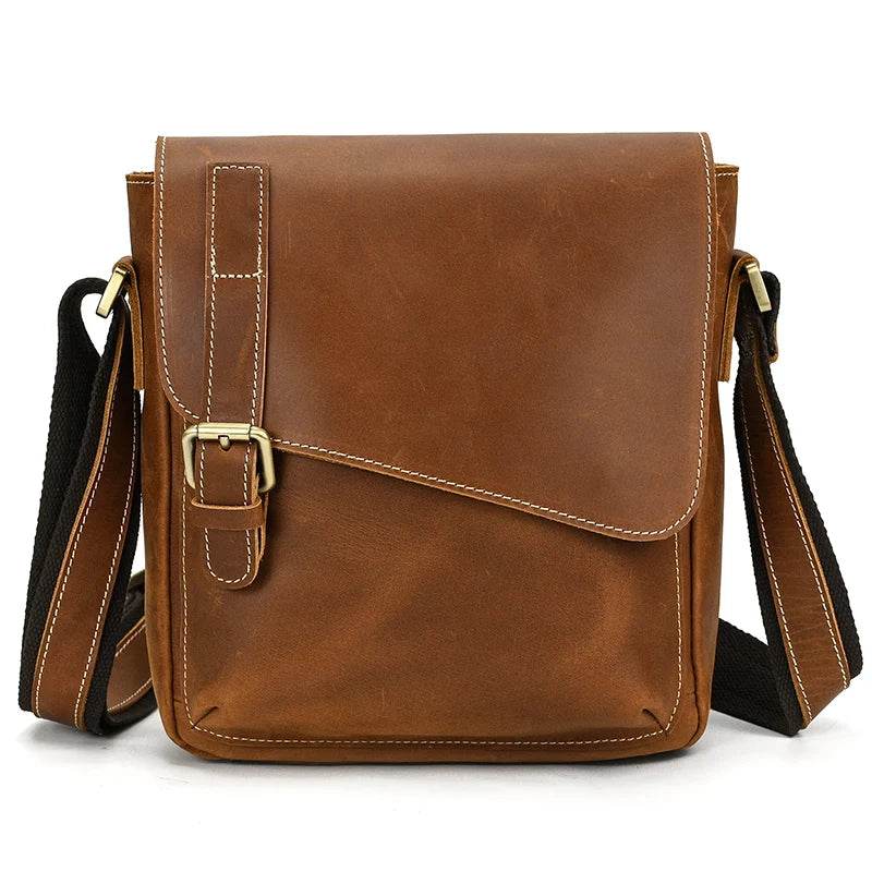 High Fashion Luxury Leather Men’s Crossbody Bag - VacationGrabs