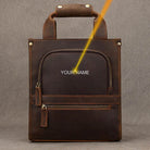 High-Quality Men’s Leather Shoulder Bag Crossbody Business Tote - VacationGrabs