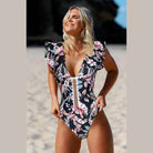 Push Up Floral Print Swimwear - VacationGrabs