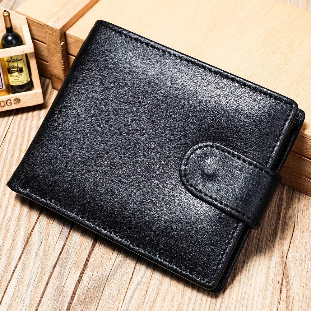 Casual Designer Short Wallet for Men with Coin Pocket RFID - VacationGrabs