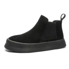Men’s Genuine Leather Mid Top Boots British Style Chelsea - VacationGrabs