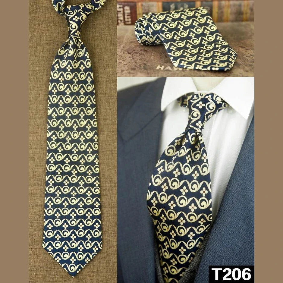 Classic Multicolor Silk Ties: Geometric & Floral Designs - VacationGrabs