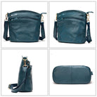 Designer Women's Leather Crossbody Messenger Bag Cowhide Sling - VacationGrabs