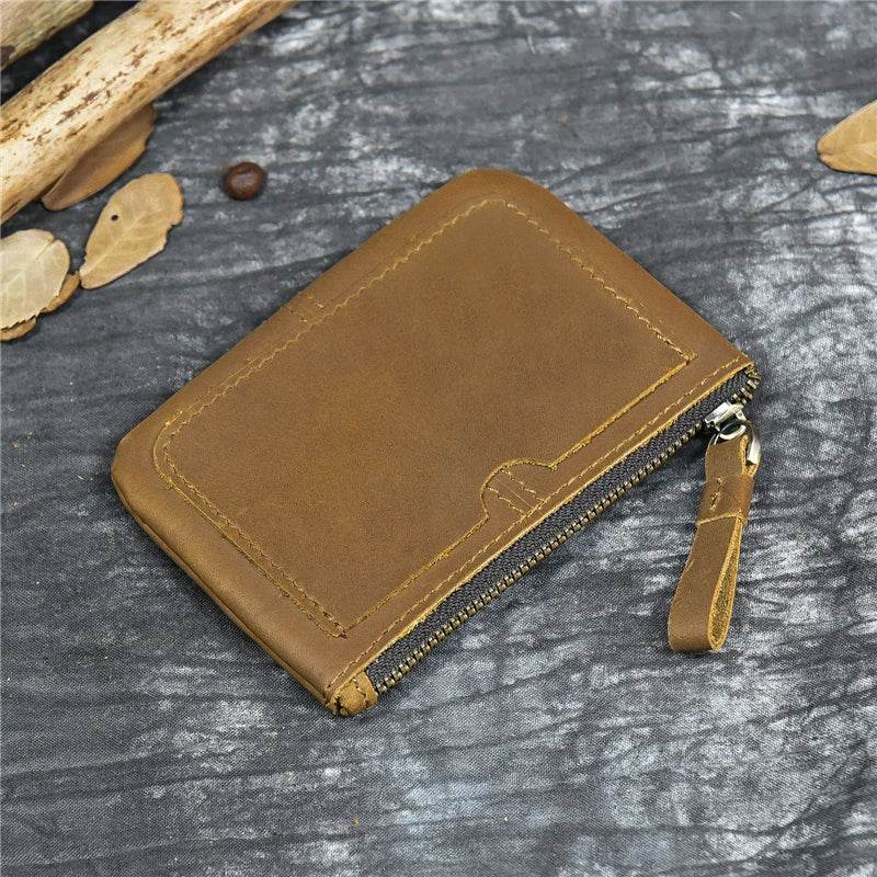 Genuine Leather Coin Wallet for Men & Women Card Holder Purse - VacationGrabs