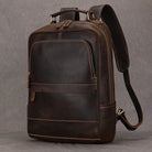 Vintage Men's Crazy Horse Leather Backpack Travel Rucksack Bag - VacationGrabs