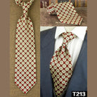 Classic Multicolor Silk Ties: Geometric & Floral Designs - VacationGrabs