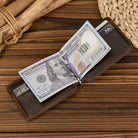 Genuine Leather Money Clip Wallet for Men & Women Card Holder - VacationGrabs