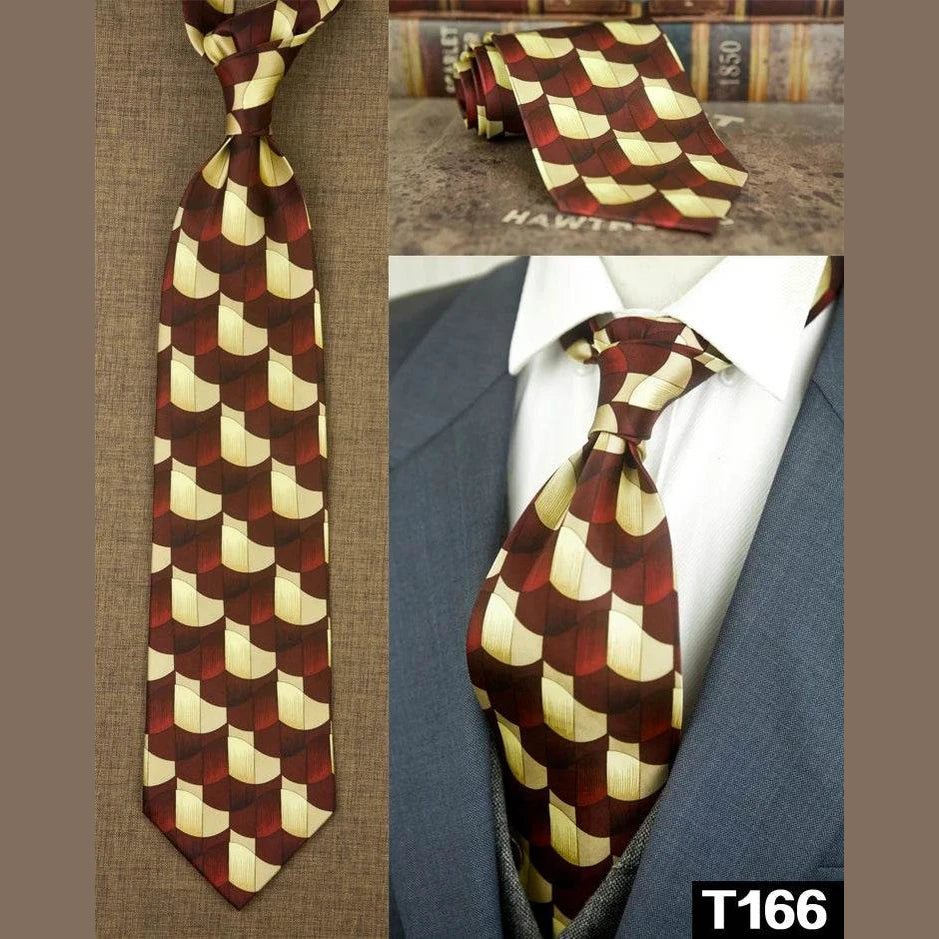 Classic Multicolor Silk Ties: Geometric & Floral Designs - VacationGrabs