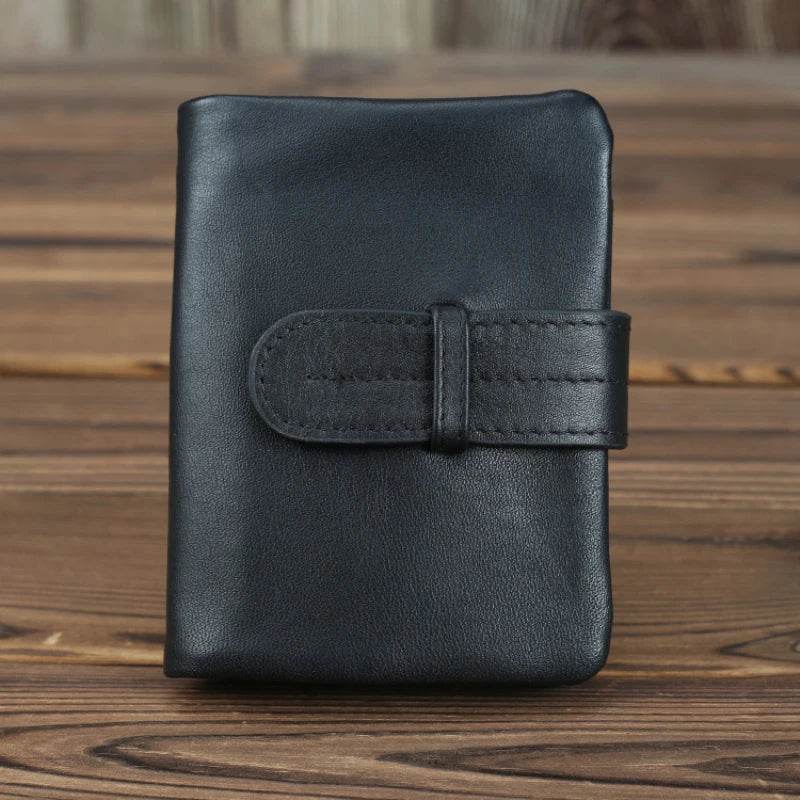 Genuine Leather Long Wallet for Men & Women Cowhide Anti-Theft Purse - VacationGrabs