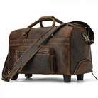 Luxury Crocodile Leather Travel Bag for Men Alligator Trolley Bag - VacationGrabs