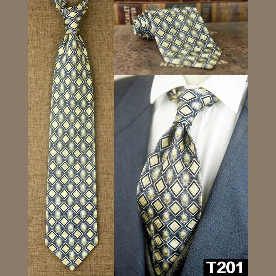 Classic Multicolor Silk Ties: Geometric & Floral Designs - VacationGrabs