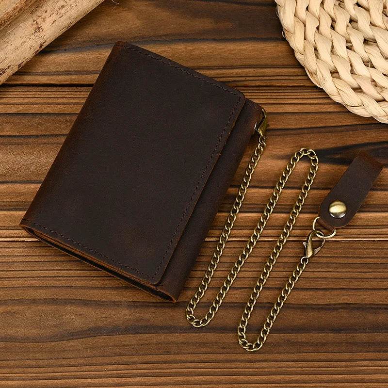 Men’s Short Clip Wallet Leather Slim Design with Coin Bag - VacationGrabs