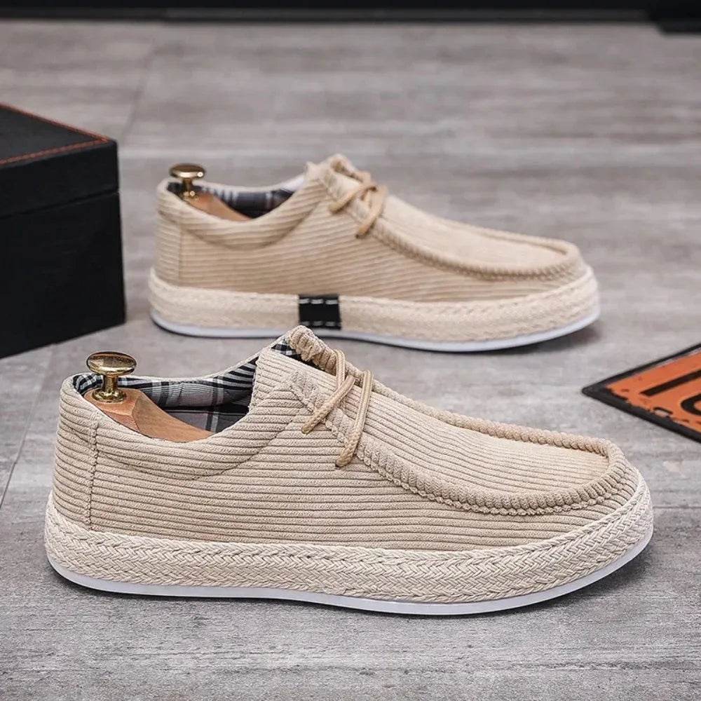 Men's Shoes Breathable Canvas Shoes for Men - VacationGrabs