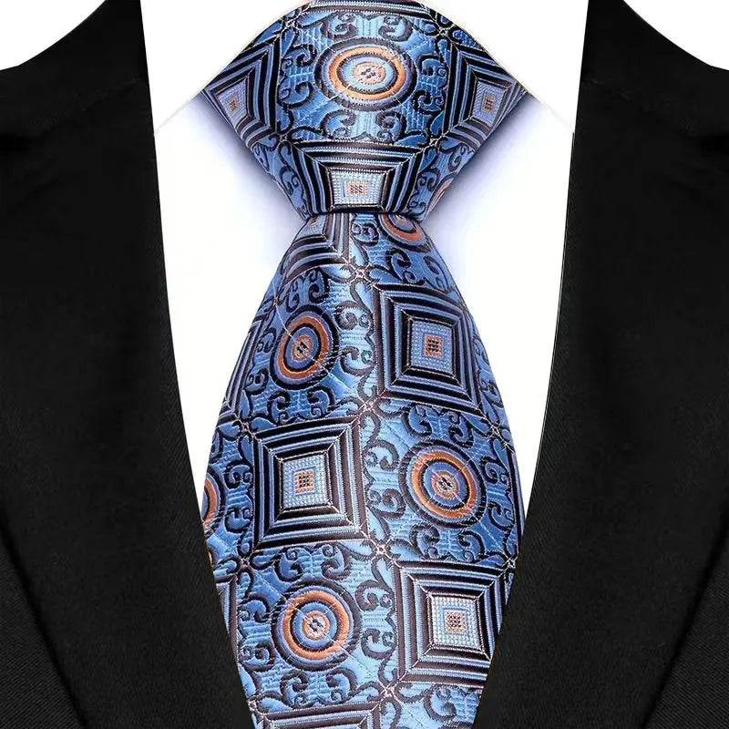 Luxury Floral Paisley Tie Set for Men - VacationGrabs
