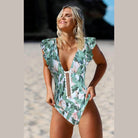 Push Up Floral Print Swimwear - VacationGrabs