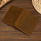 Genuine Leather Short Wallet for Credit Cards & Sim Cards with Zipper - VacationGrabs