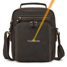 High-Quality Genuine Leather Men’s Crossbody Bag Vintage Sling Bag - VacationGrabs