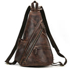 High Quality Leather Saddle Bag Genuine Leather Chest Crossbody - VacationGrabs