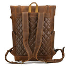 Vintage Men’s Leather Backpack Travel Laptop Anti-Theft Bag - VacationGrabs
