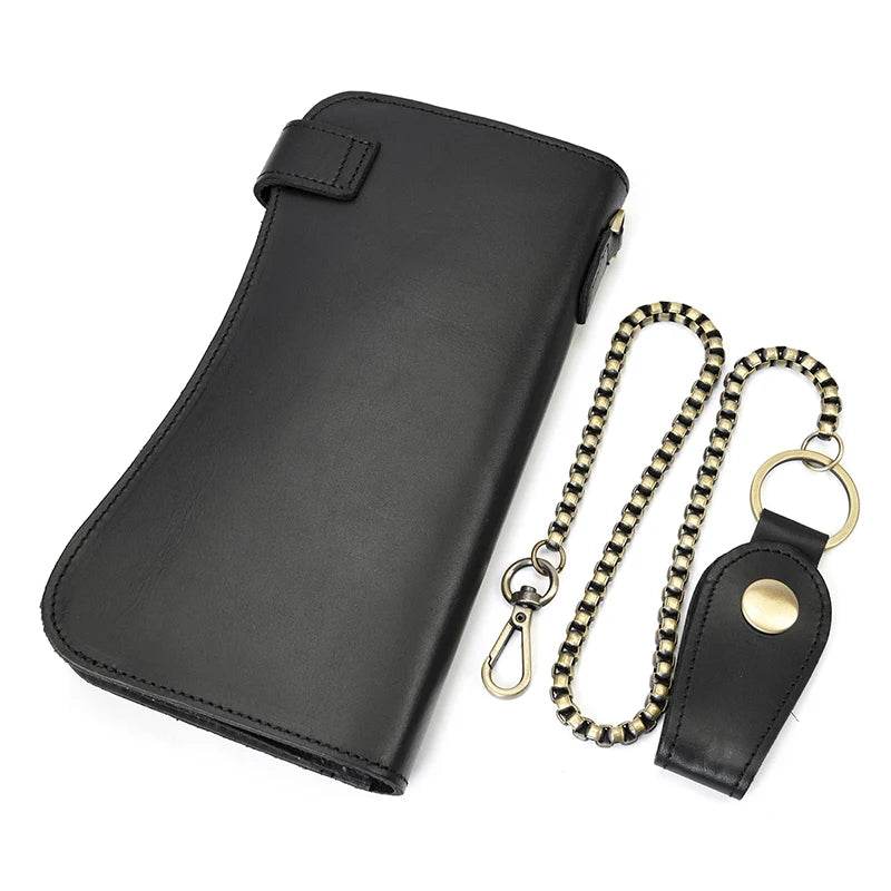 Fashion Leather Men’s Wallet Phone Purse Vintage Style Clutch Bag - VacationGrabs
