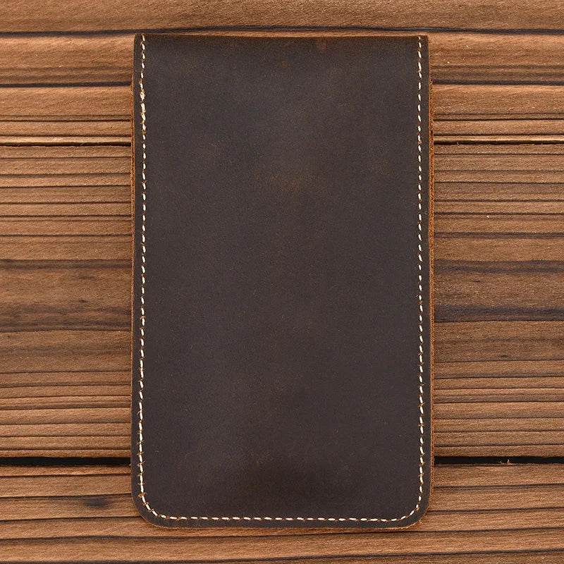 Retro Crazy Horse Leather Watch Storage Bag for Men Male Watch Case - VacationGrabs