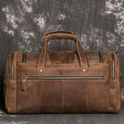 Gym Travel Bag Genuine Leather Men Large Capacity Weekend Duffle - VacationGrabs