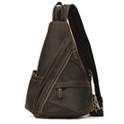 Leather Chest Bag Sling Dual Use Genuine Leather Crossbody - VacationGrabs