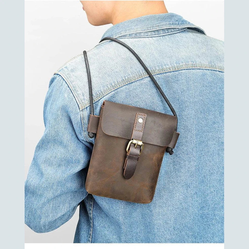 Fashion Genuine Leather Crossbody Sling Bag for Men & Women - VacationGrabs