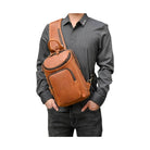 Top Grade Men's Crossbody Bags Genuine Leather Chest Pack Sling - VacationGrabs