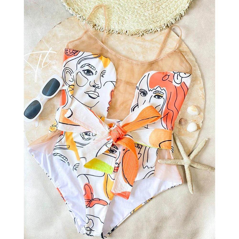 Deep-V Womens Bathing Suit Beach Wear - VacationGrabs