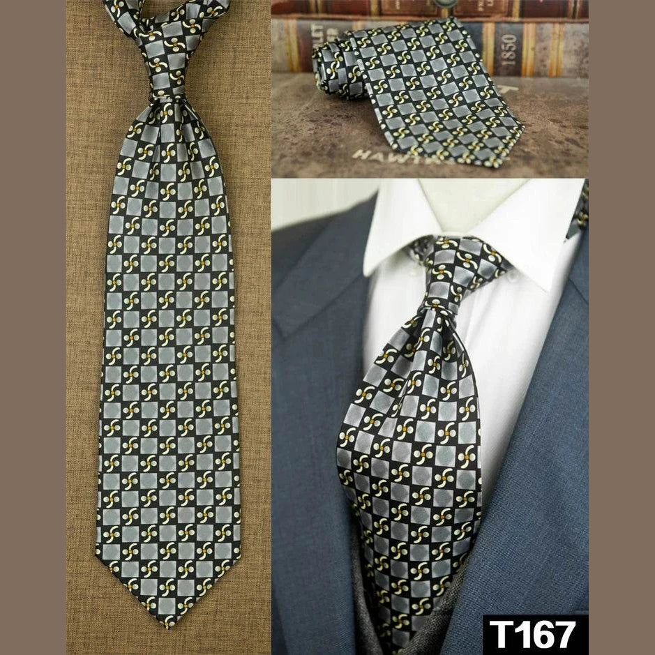 Classic Multicolor Silk Ties: Geometric & Floral Designs - VacationGrabs