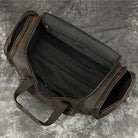 Big Capacity Leather Baggage Bag for Men Travel Weekender - VacationGrabs