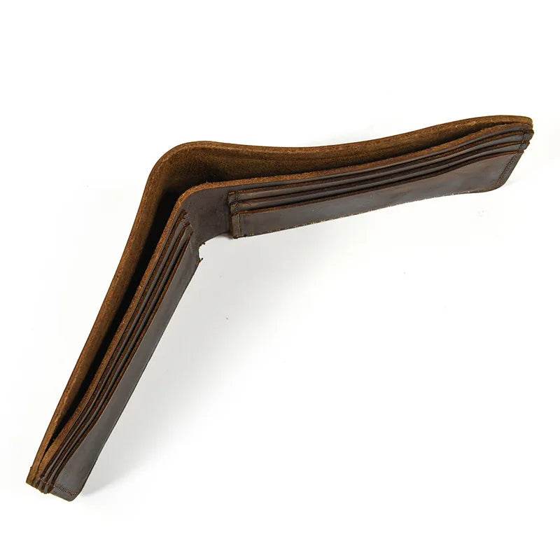 Leather Short Wallet Card Holder Bifold for Men, Women & Credit Cards - VacationGrabs