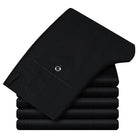 Men’s Casual Cotton Straight Leg Pants Part Elastic Waist 4 - VacationGrabs