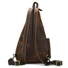 High Quality Leather Saddle Bag Genuine Leather Chest Crossbody - VacationGrabs