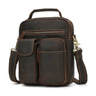 Retro Fashion Men’s Leather Handbag Genuine Shoulder Sling Bag - VacationGrabs