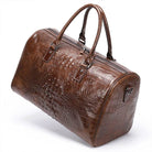 Men's Fashion Leather Travel Bag – Real Leather Overnight Duffel - VacationGrabs