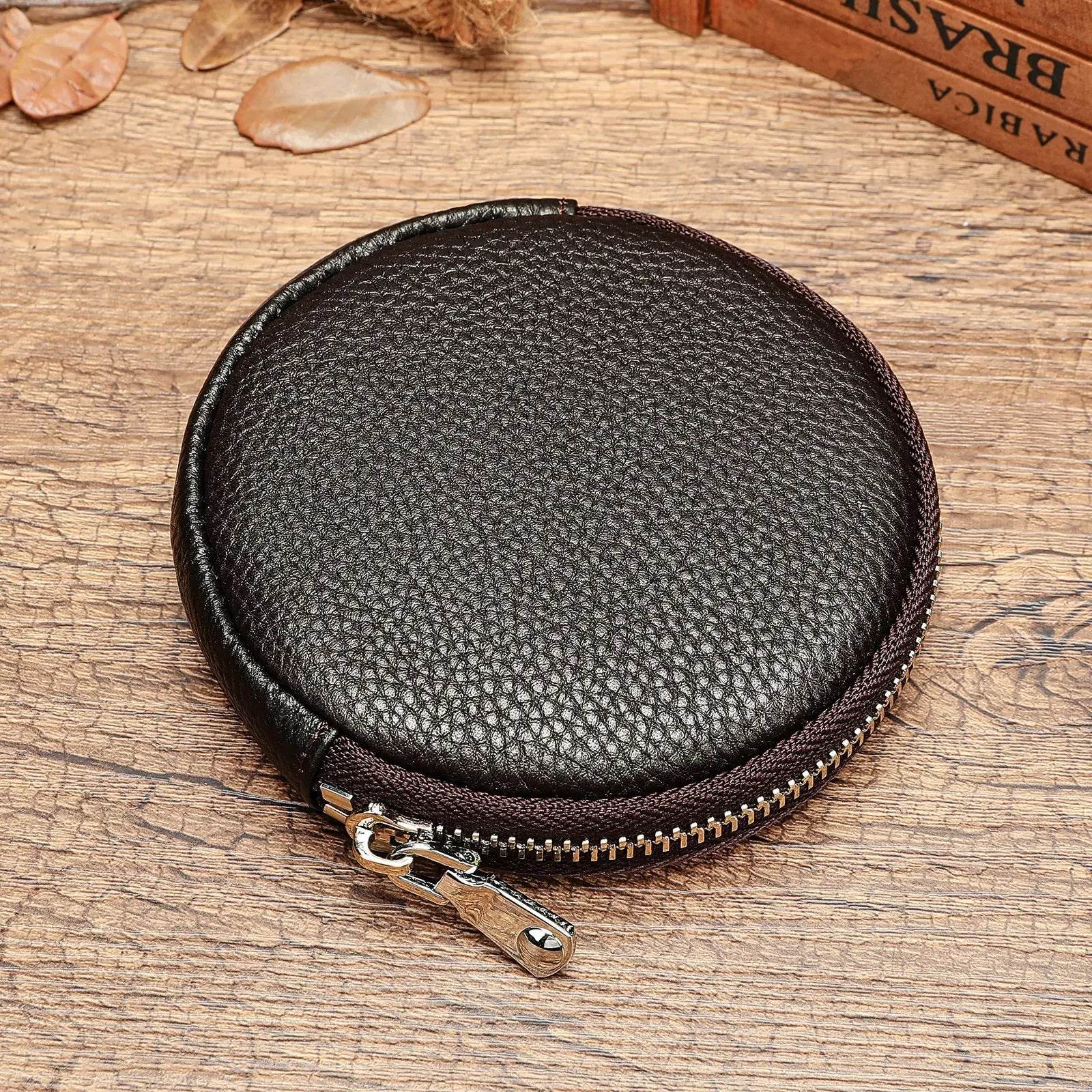 Retro Genuine Leather Keychain Key Case Bag Holder for Men - VacationGrabs