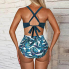 Women Backless Lace Up Deep V Neck - VacationGrabs