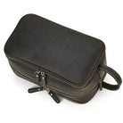 Leather Cosmetic Bag Toiletries Organizer Luxury Clutch for Men & Women - VacationGrabs