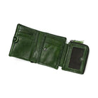 Genuine Leather Short Wallet for Men Bifold Coin Holder Card Purse - VacationGrabs