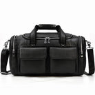 High Capacity Leather Duffle Bag – Retro Fashion Travel Bag - VacationGrabs