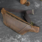 Leather Sling Bag for Outdoor Travel Men’s Chest Pack - VacationGrabs